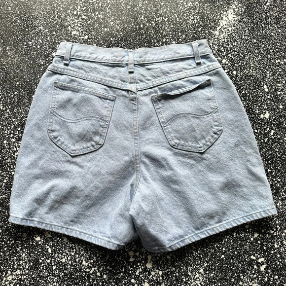 Vintage 80s Lee Acid Washed Jean Shirts Sz 16 Med - Picture 4 of 5